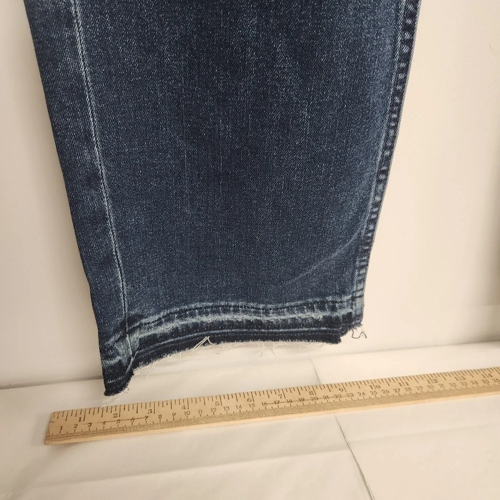 Hudson Jade distressed jeans size 30×30 raw hem Mid-Rise Loose fit - Picture 9 of 13
